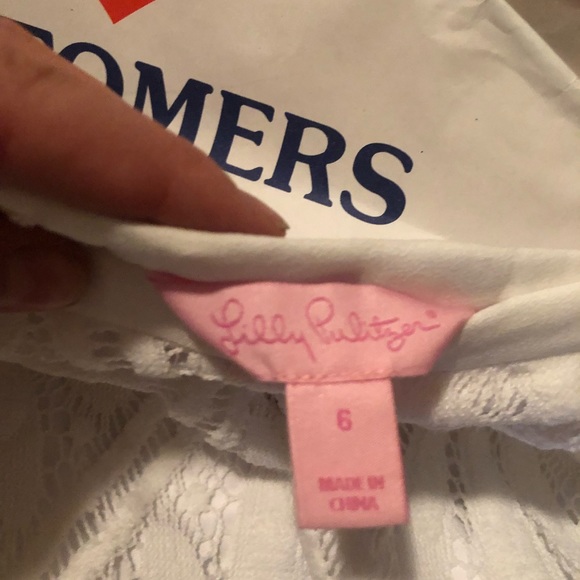 Lilly Pulitzer White Skirt and Crop Top - Picture 5 of 6